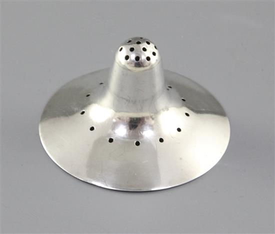 A very rare silver George III nipple shield, Diameter 6.5 cm.